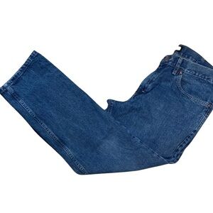 Lee Mens Medium to Dark Wash Regular Fit Straight Leg Jeans- Size 34x29